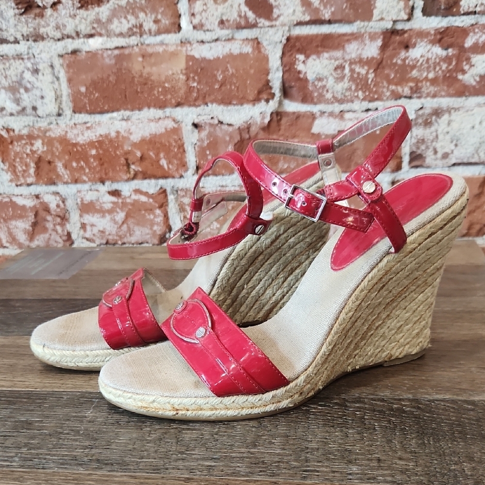 Calvin Klein Red Strappy Sandals View 4
